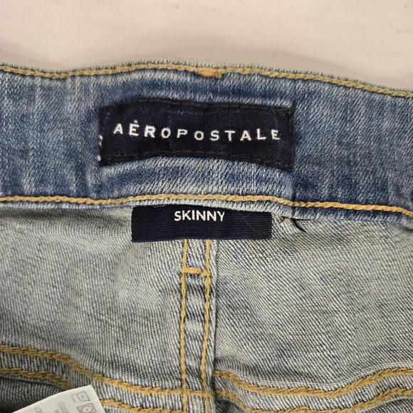 Aeropostale  Women's Skinny Ankle Light Blue Stretch Denim - Picture 5 of 10